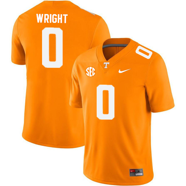 Men #0 Jaylen Wright Tennessee Volunteers College Football Jerseys Stitched Sale-Orange